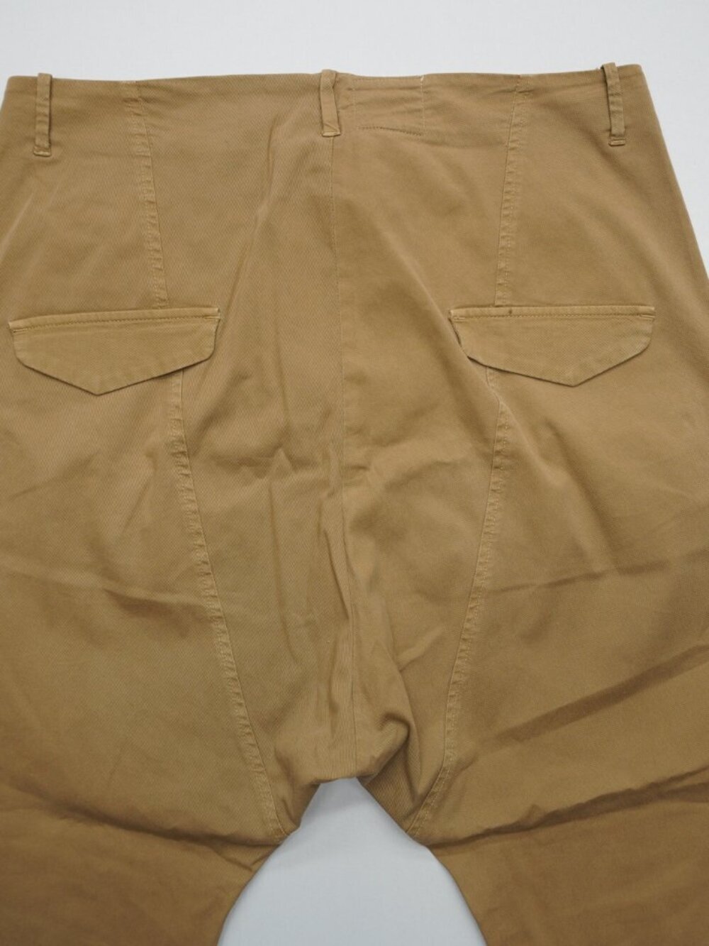Nili Lotan Paris Drop Crotch Pants in Camel Size 8 - Picture 7 of 13